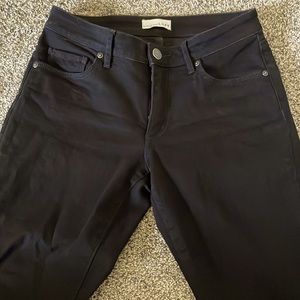 Loft Curvy Skinny Black Jeans